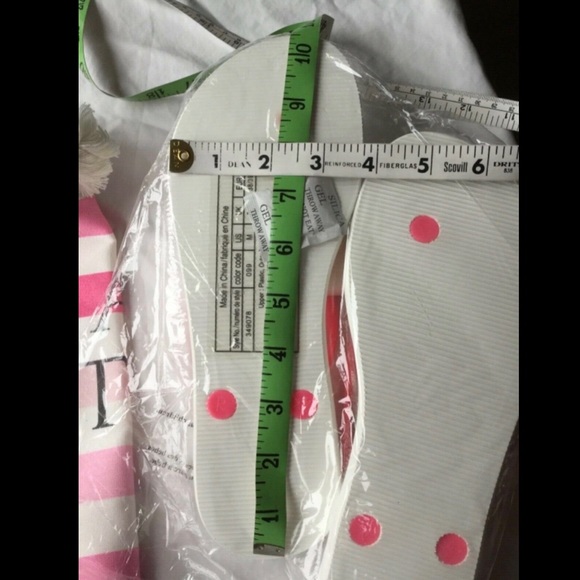 Victorias Secret BEACH BAG SET~FLIP FLOPS M 7-8 - Picture 7 of 14